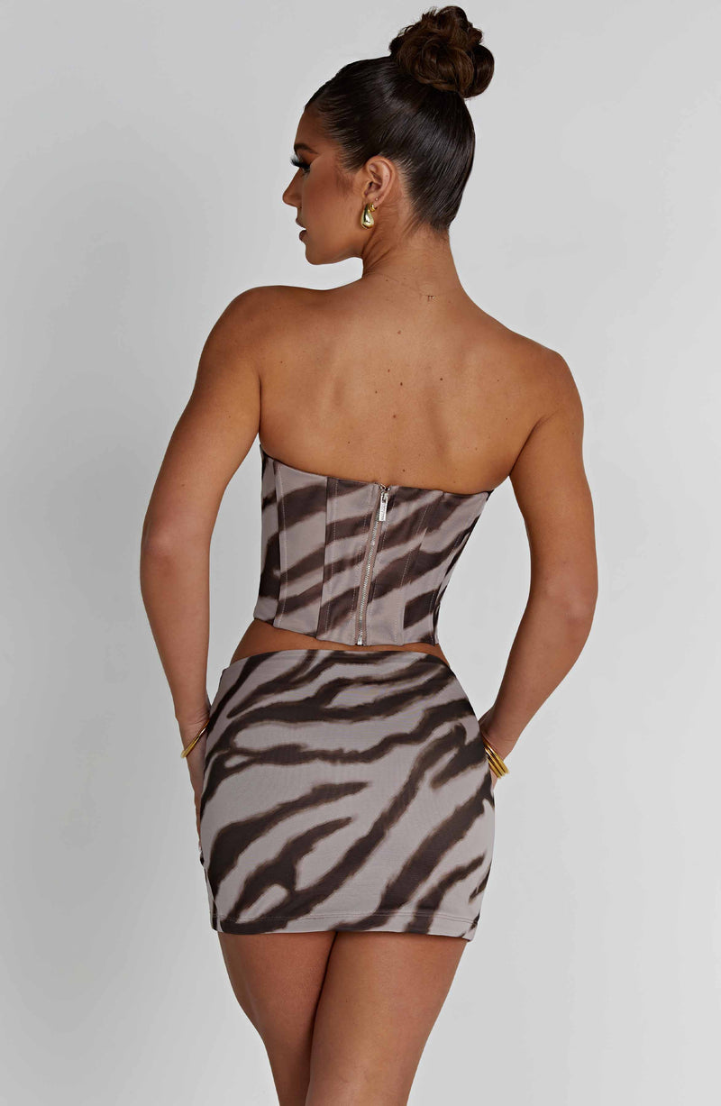Alina Mini Skirt - Zebra Print Skirt Babyboo Fashion Premium Exclusive Design