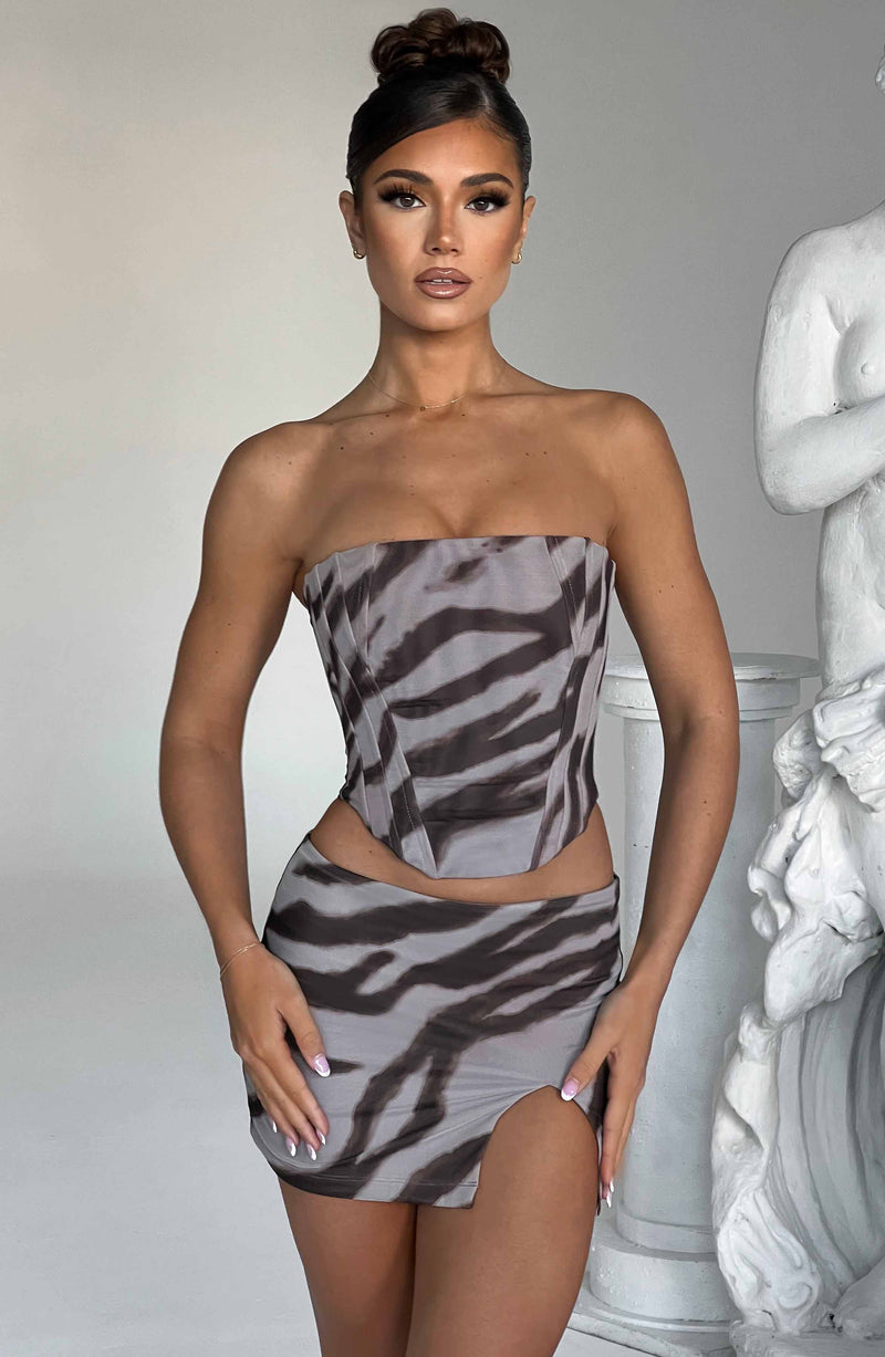 Alina Mini Skirt - Zebra Print Skirt XS Babyboo Fashion Premium Exclusive Design