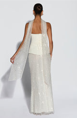 Allaire Maxi Skirt - Ivory Skirt Babyboo Fashion Premium Exclusive Design