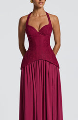 Almira Maxi Dress - Mulberry Dress Babyboo Fashion Premium Exclusive Design