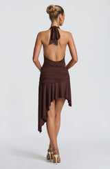 Alto Mini Skirt - Plum Brown Skirt Babyboo Fashion Premium Exclusive Design