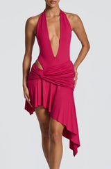 Alto Mini Skirt - Raspberry Skirt Babyboo Fashion Premium Exclusive Design