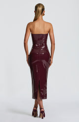 Amala Midi Dress - Cherry Lacquer Dress Babyboo Fashion Premium Exclusive Design