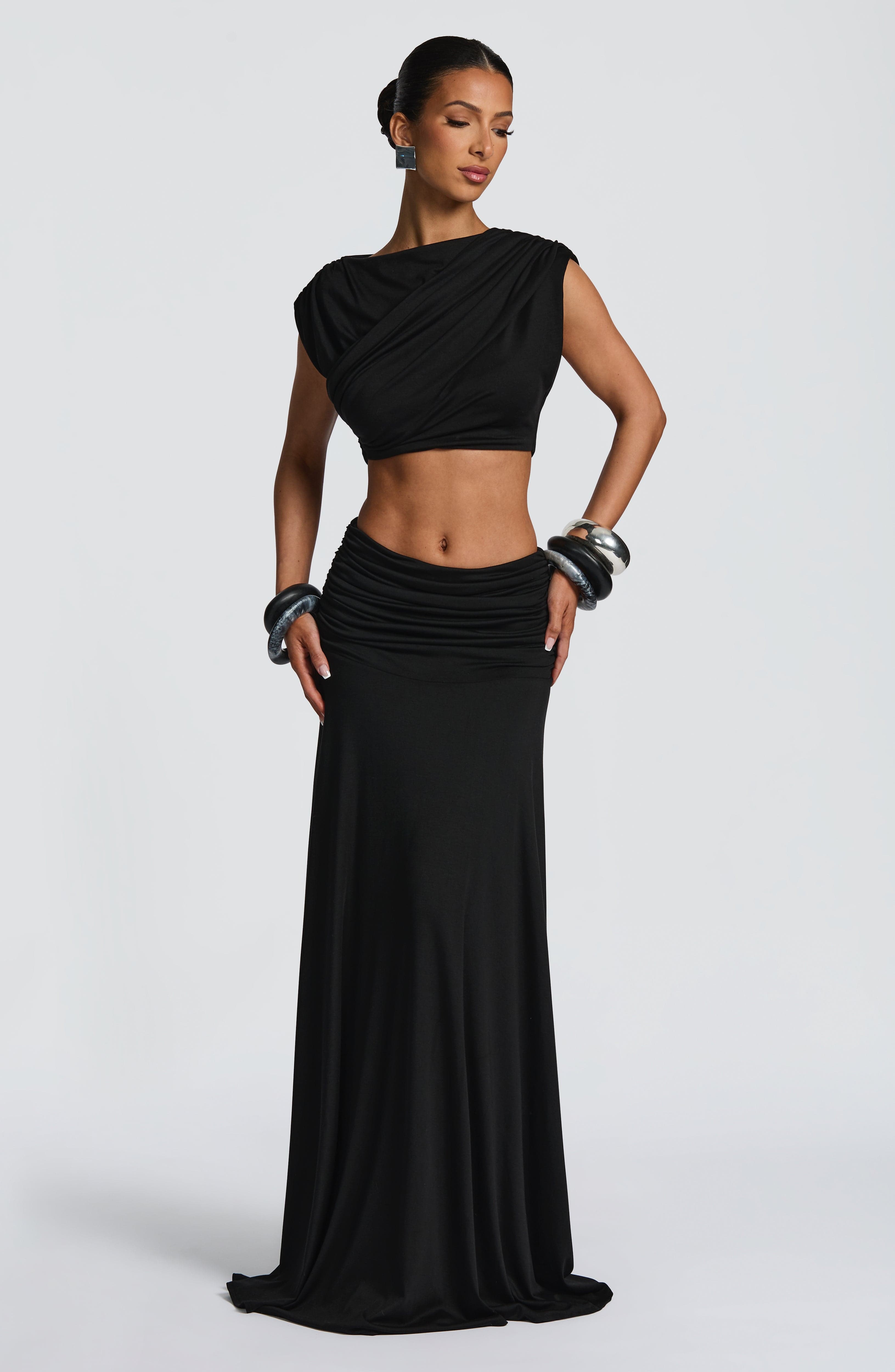 Buy Amara Top - Black | Stylish Black Top by Babyboo Fashion