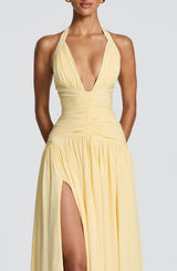 Amaris Maxi Dress - Lemon Dress Babyboo Fashion Premium Exclusive Design