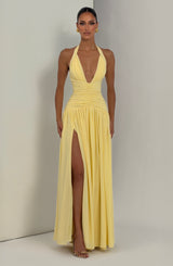 Amaris Maxi Dress - Lemon Dress Babyboo Fashion Premium Exclusive Design