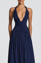 Amaris Maxi Dress - Navy Dress Babyboo Fashion Premium Exclusive Design