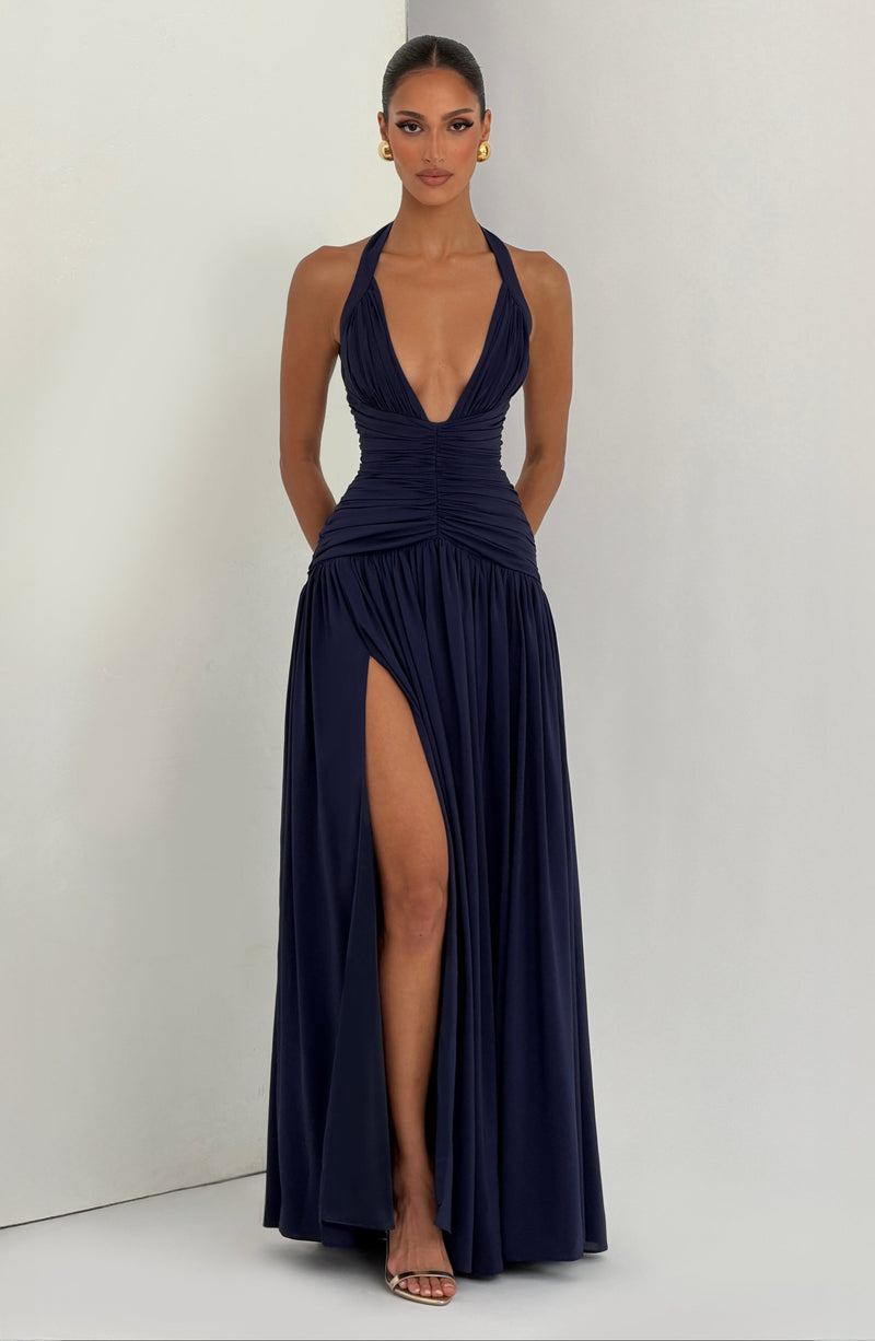 babyboo navy blue dress Maliyah Maxi Dress