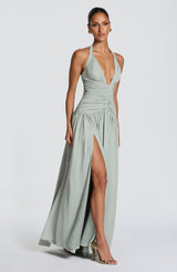 Amaris Maxi Dress - Sage Dress Babyboo Fashion Premium Exclusive Design