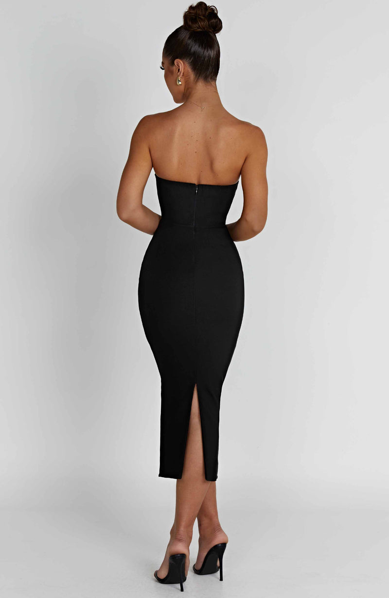 Amore Midi Dress - Black Dress Babyboo Fashion Premium Exclusive Design