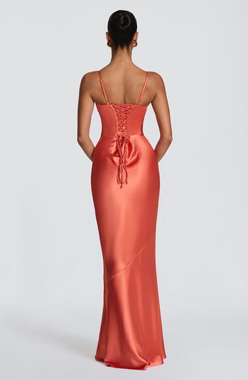 babyboo orange dress Shop the Amorette Maxi Dress - Burnt Orange