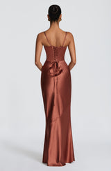 Amorette Maxi Dress - Rust Dress Babyboo Fashion Premium Exclusive Design