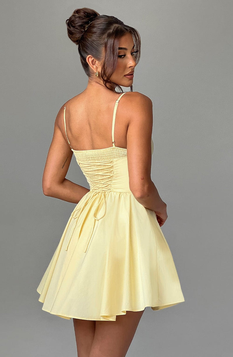 alanah mini dress lemon Alana Mini Dress