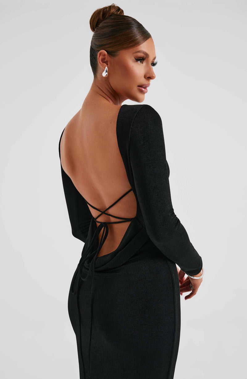 Anastassia Maxi Dress - Black Dress Babyboo Fashion Premium Exclusive Design
