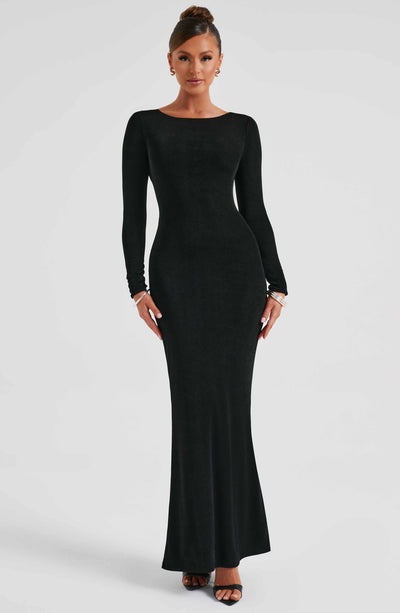 Anastassia Maxi Dress - Black Dress XS Babyboo Fashion Premium Exclusive Design