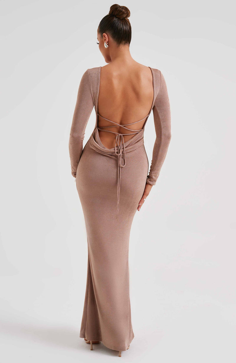 Anastassia Maxi Dress - Chocolate Dress Babyboo Fashion Premium Exclusive Design