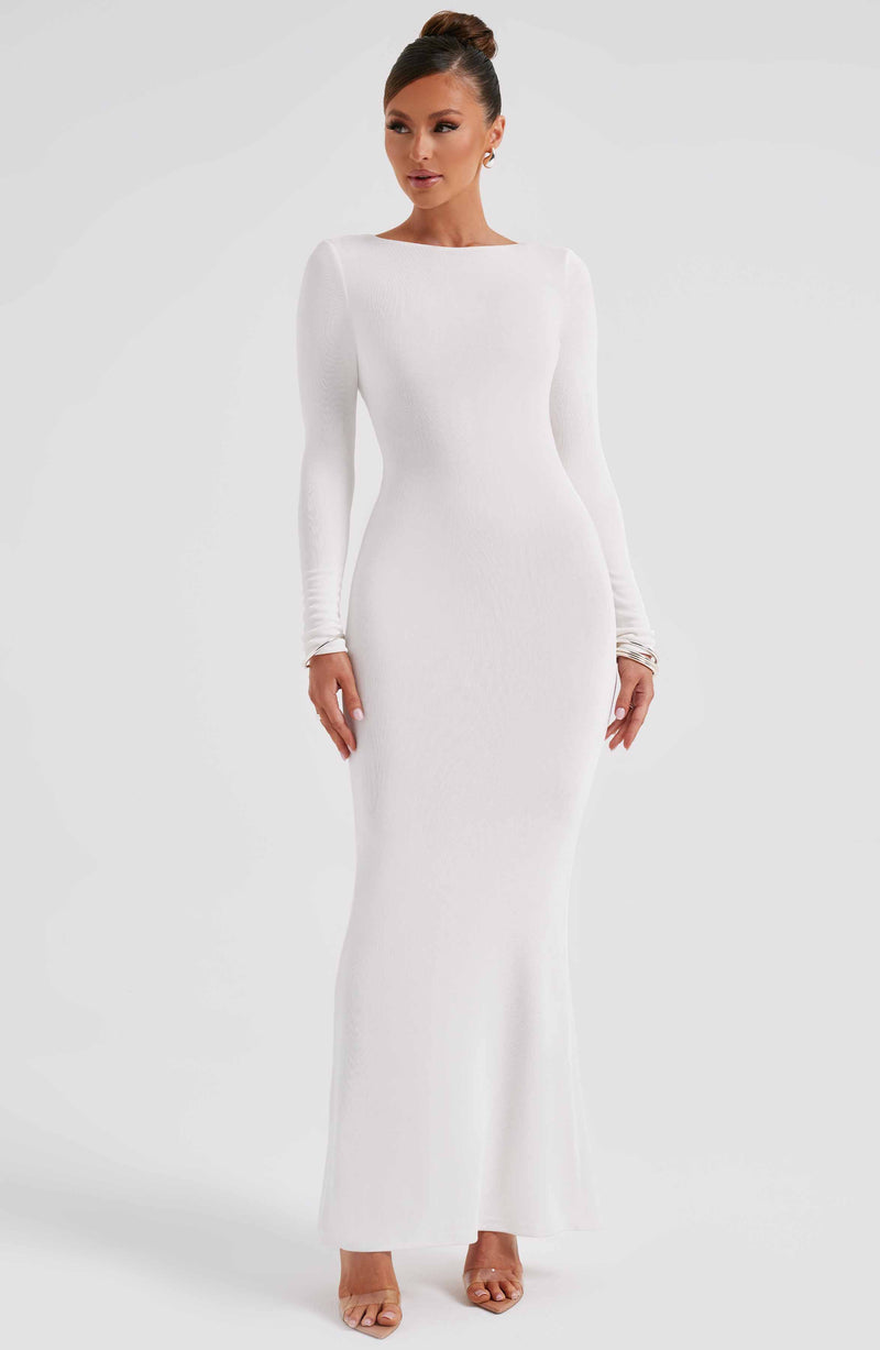 Anastassia Maxi Dress - Ivory Dress Babyboo Fashion Premium Exclusive Design