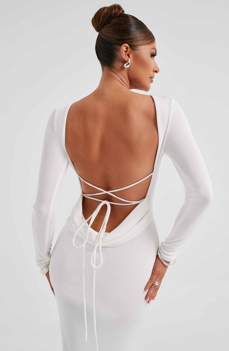 Anastassia Maxi Dress - Ivory Dress Babyboo Fashion Premium Exclusive Design
