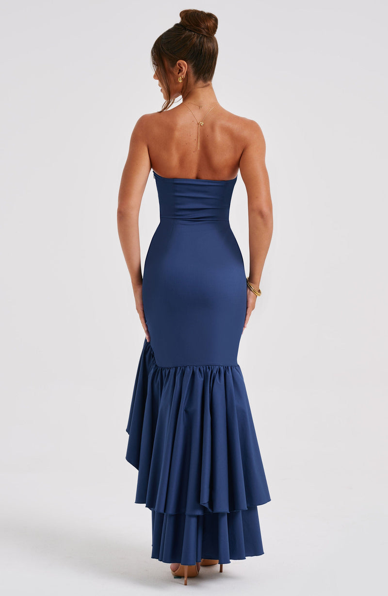 Angelina Maxi Dress - Navy Babyboo Fashion Angelina Maxi Dress - Navy Babyboo Fashion