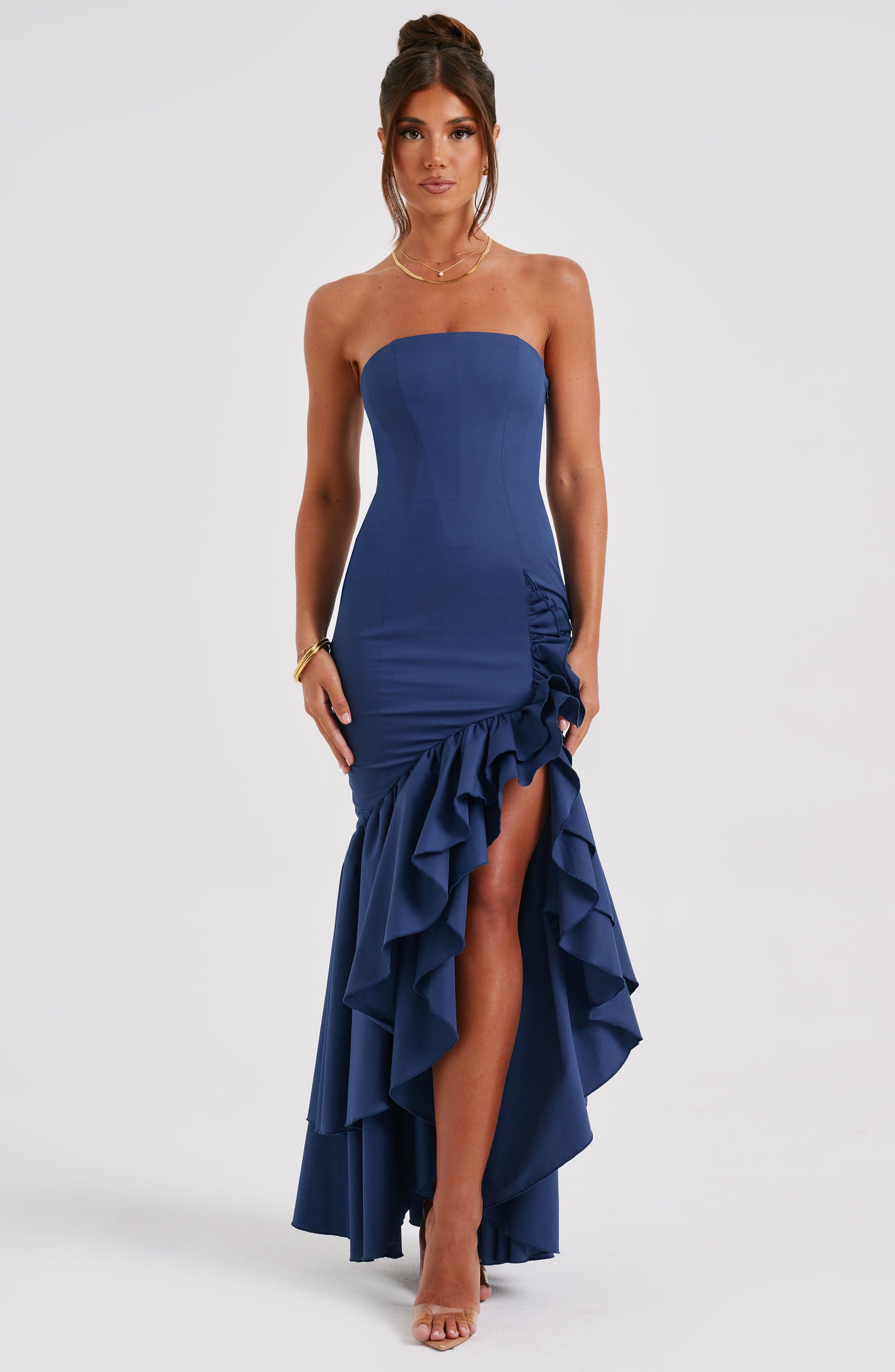 Angelina Maxi Dress - Navy – Babyboo Fashion