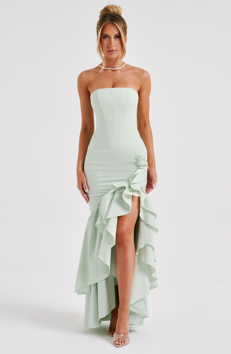 Angelina Maxi Dress - Sage Dress Babyboo Fashion Premium Exclusive Design