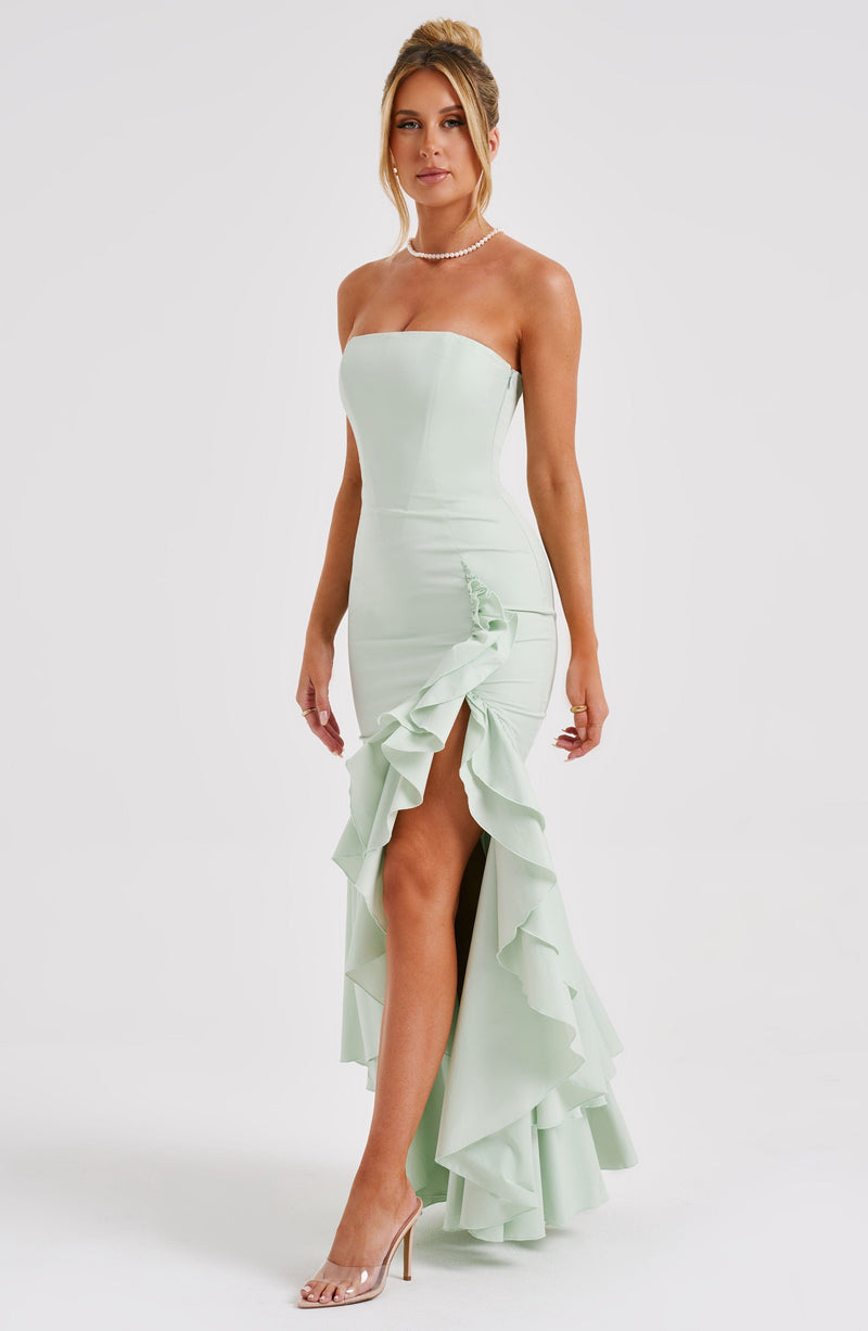 Angelina Maxi Dress - Sage Babyboo Fashion Angelina Maxi Dress - Sage Babyboo Fashion