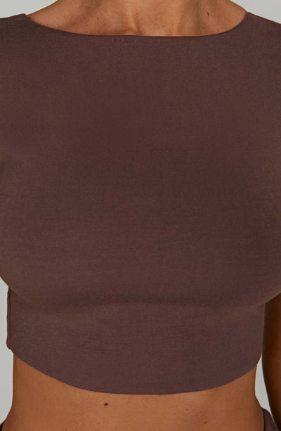 Anika Top - Chocolate Tops Babyboo Fashion Premium Exclusive Design