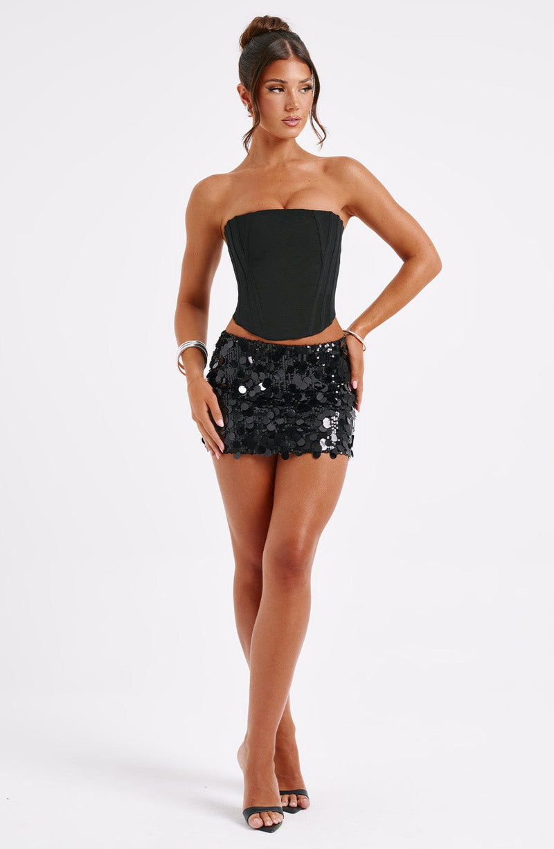 Anissa Mini Skirt - Black Skirt Babyboo Fashion Premium Exclusive Design