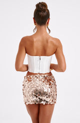 Anissa Mini Skirt - Gold Skirt Babyboo Fashion Premium Exclusive Design