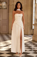 Anneliese Maxi Dress - Ivory Dress Babyboo Fashion Premium Exclusive Design