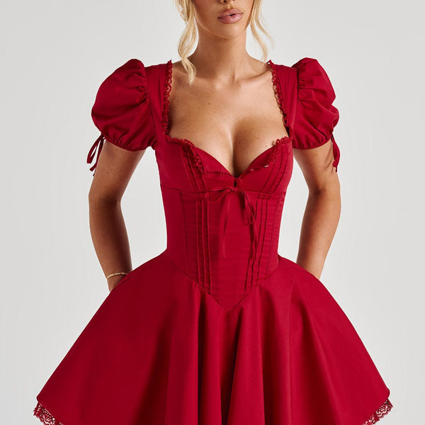 Annie Mini Dress - Red | Babyboo Fashion Annie Mini Dress - Red | Babyboo Fashion
