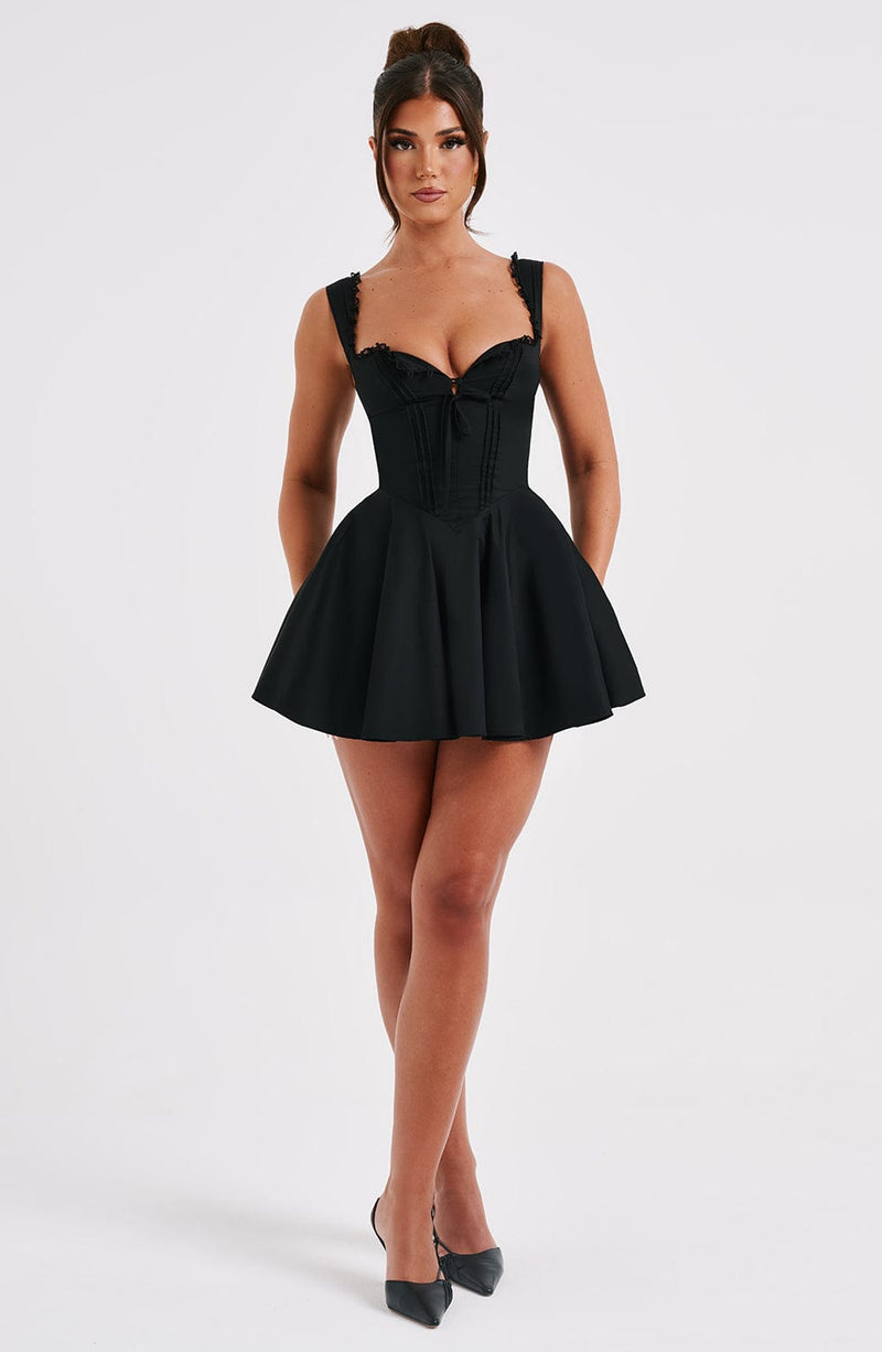 Antonella Mini Dress - Black Dress Babyboo Fashion Premium Exclusive Design