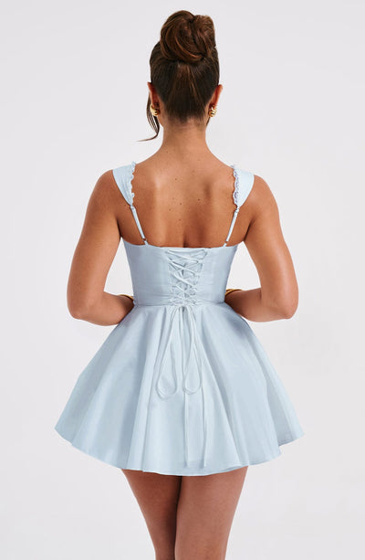 Antonella Mini Dress - Blue Babyboo Fashion Antonella Mini Dress - Blue Babyboo Fashion