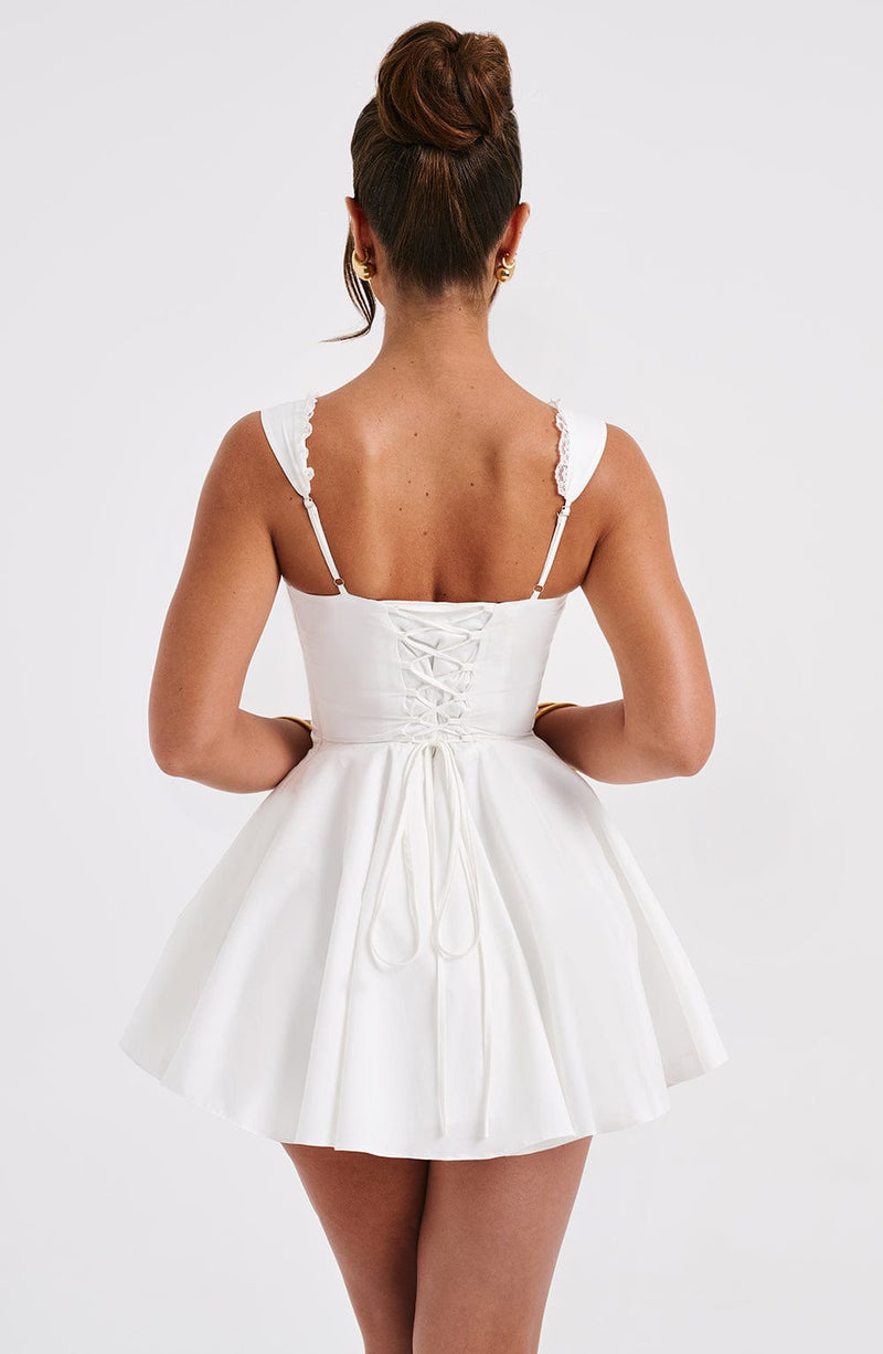 Antonella Mini Dress - Ivory Dress Babyboo Fashion Premium Exclusive Design