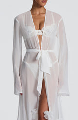 Anwen Dressing Gown - Ivory Jacket Babyboo Fashion Premium Exclusive Design