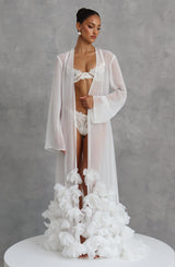 Anwen Dressing Gown - Ivory Jacket Babyboo Fashion Premium Exclusive Design