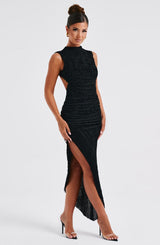 Aphrodite Midi Dress - Black Dress Babyboo Fashion Premium Exclusive Design