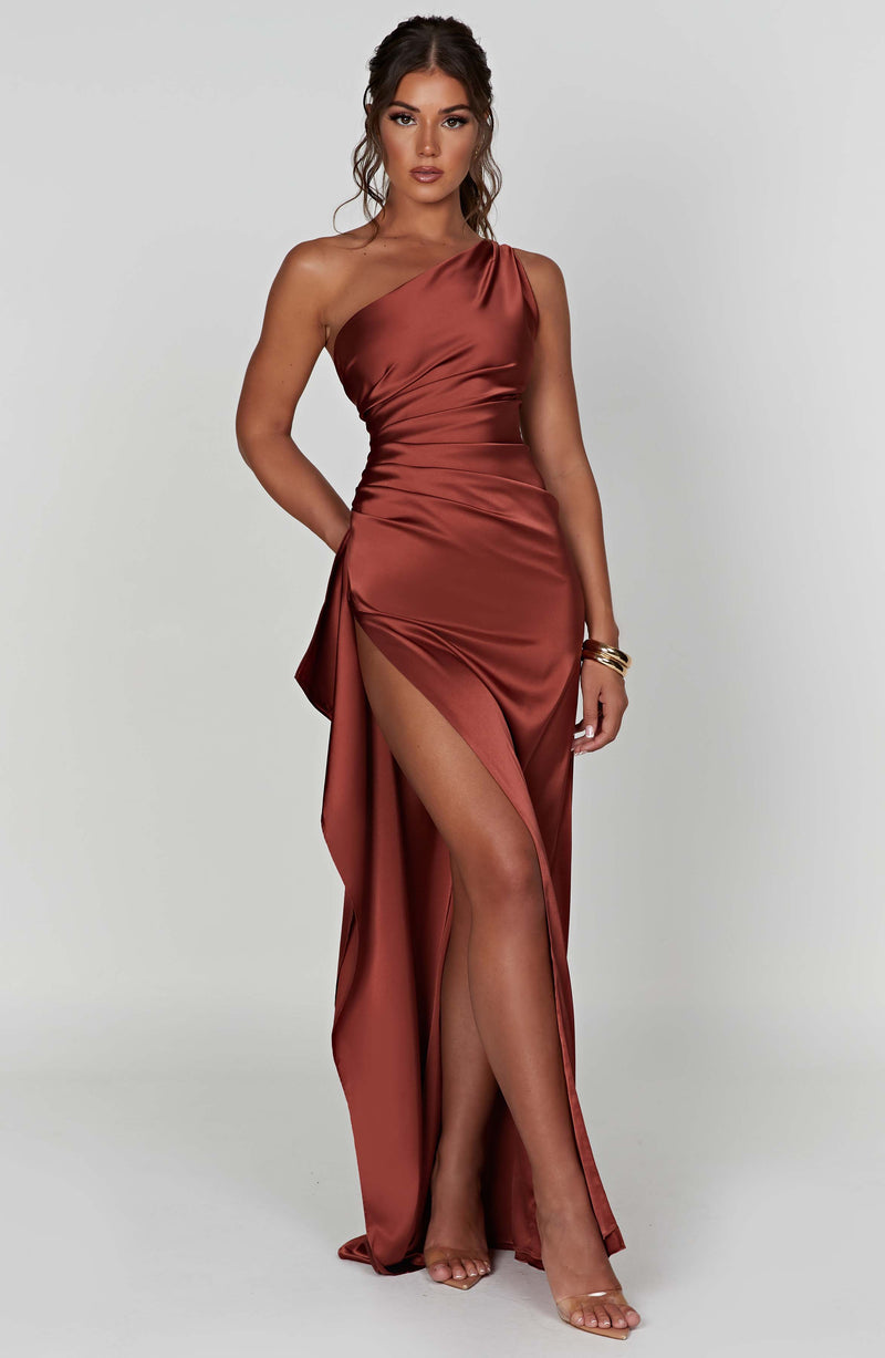 Ariel Maxi Dress - Rust Dress Babyboo Fashion Premium Exclusive Design