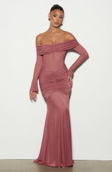 Arlena Maxi Dress - Rose Brown Dress Babyboo Fashion Premium Exclusive Design