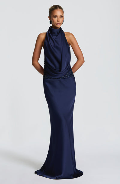 Buy Armelle Maxi Dress - Navy