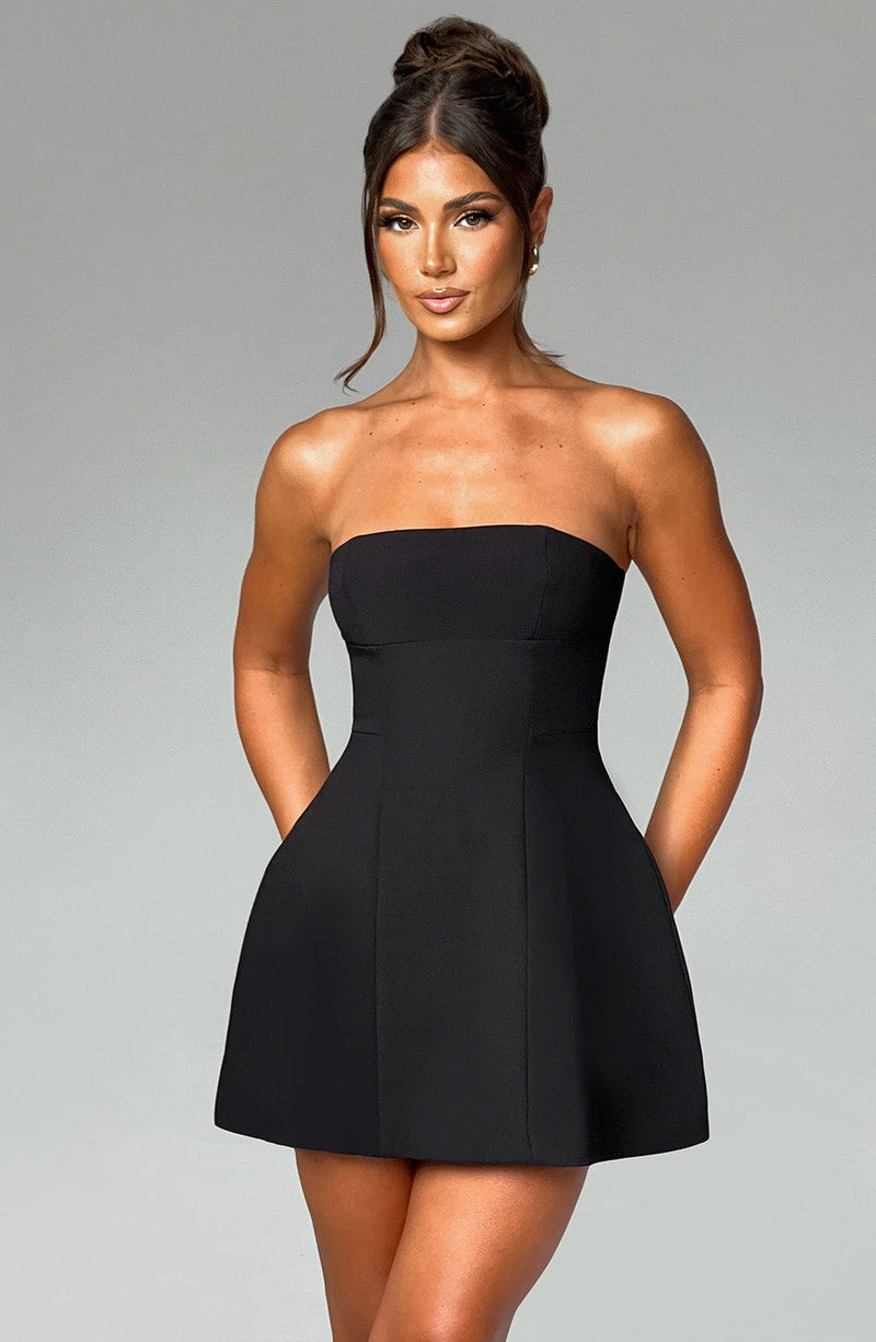 Asha Mini Dress - Black Babyboo Fashion Asha Mini Dress - Black Babyboo Fashion