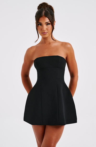 Asha Mini Dress - Black Babyboo Fashion Asha Mini Dress - Black Babyboo Fashion