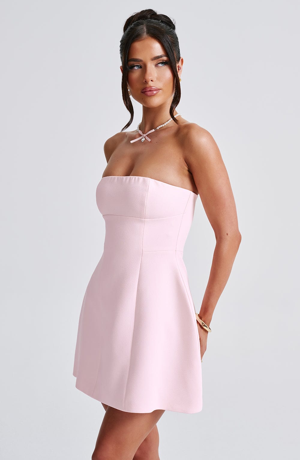 Rush Tush Mini Dress - Baby Blue