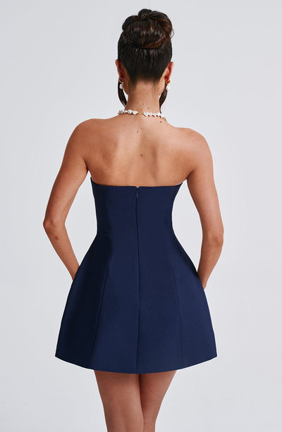 Asha Mini Dress - Navy Babyboo Fashion Asha Mini Dress - Navy Babyboo Fashion