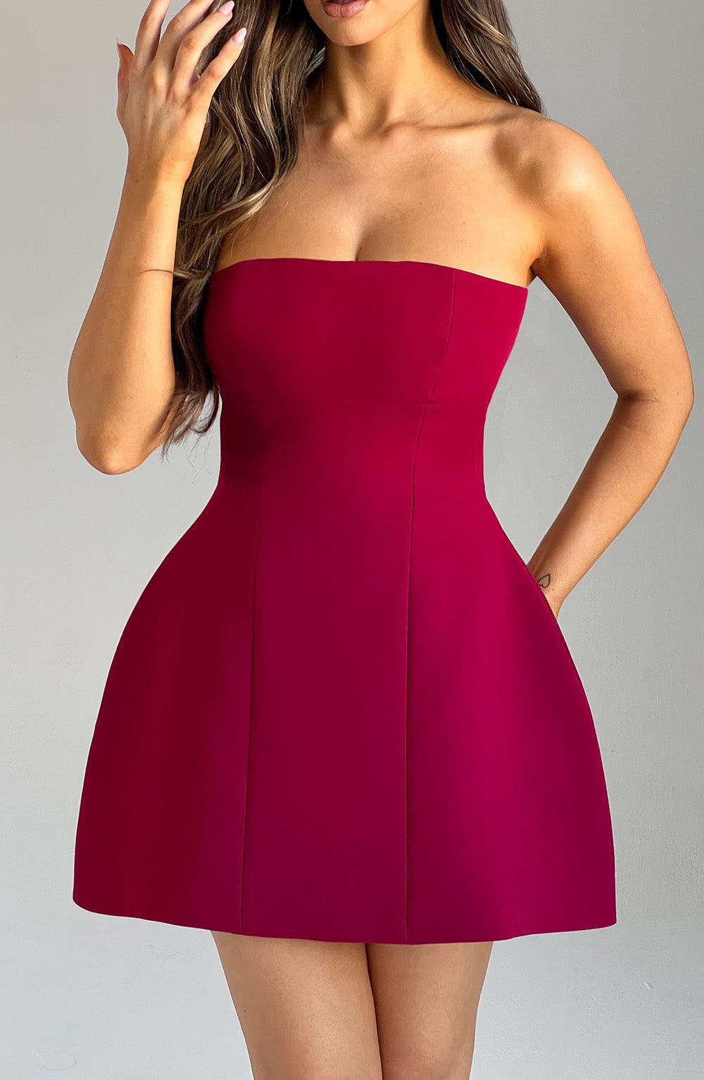 Midnight Snack Mini Dress Wine