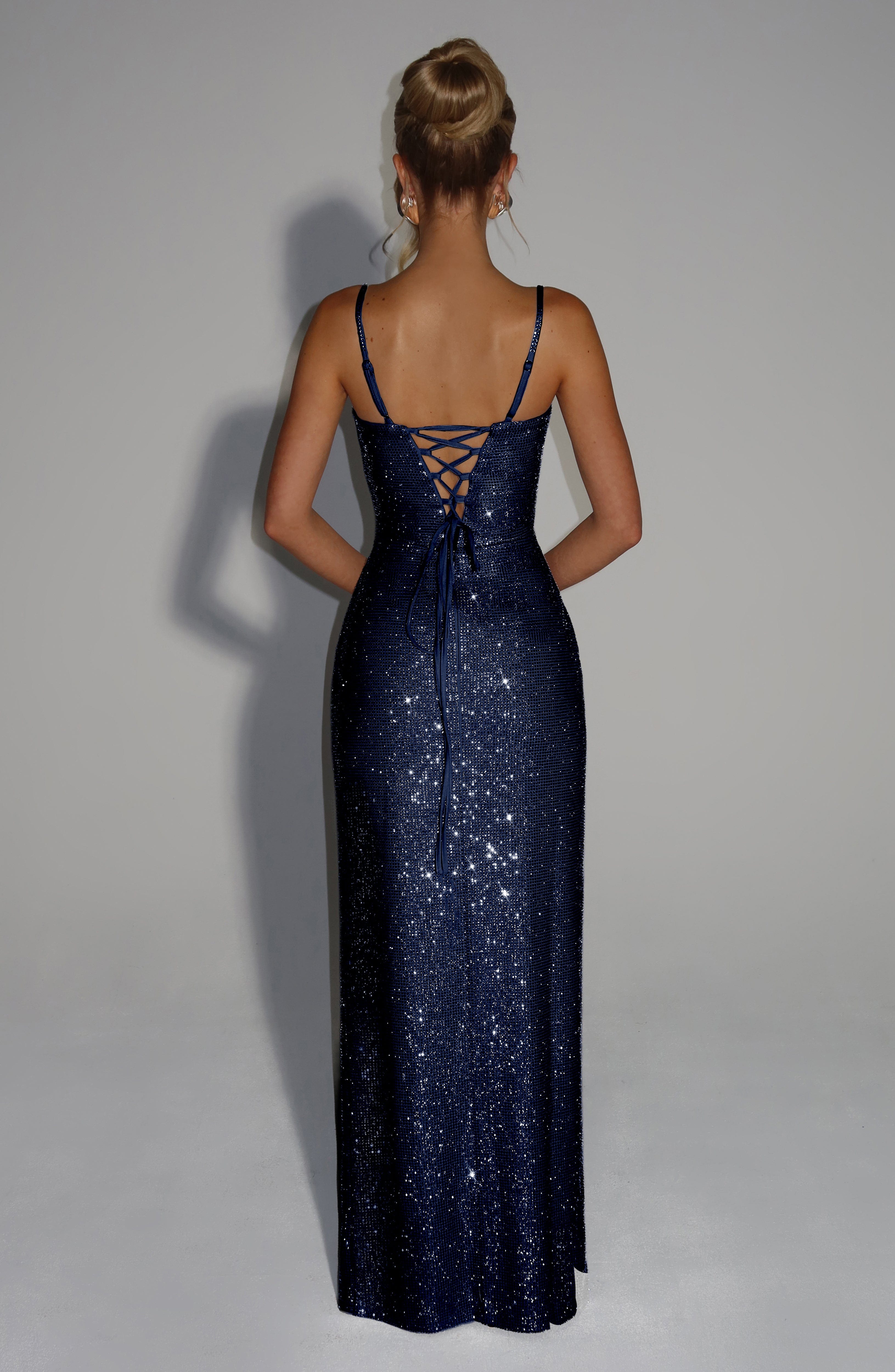 Ashton Slate Blue Maxi Dress
