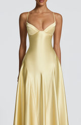 Asterin Maxi Dress - Lemon Dress Babyboo Fashion Premium Exclusive Design