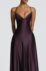 Asterin Maxi Dress - Plum Dress Babyboo Fashion Premium Exclusive Design