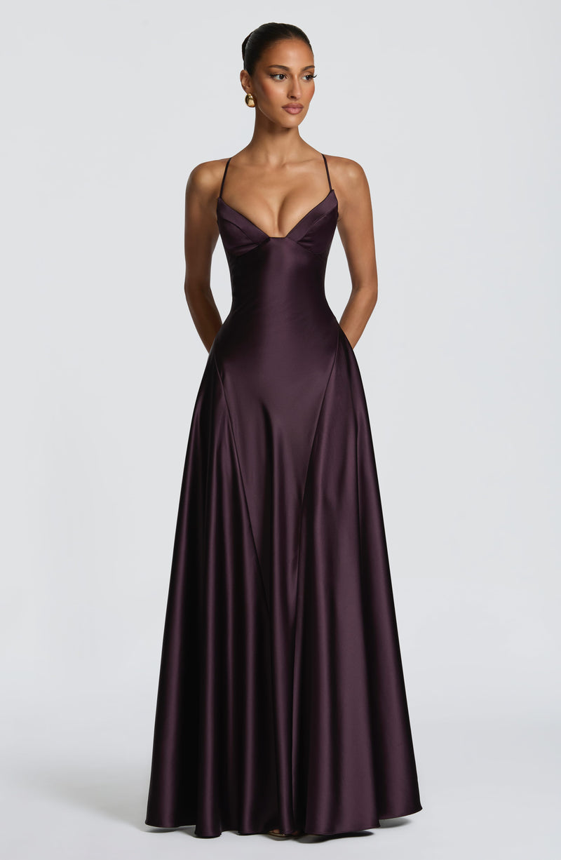Asterin Maxi Dress - Plum Asterin Maxi Dress - Plum