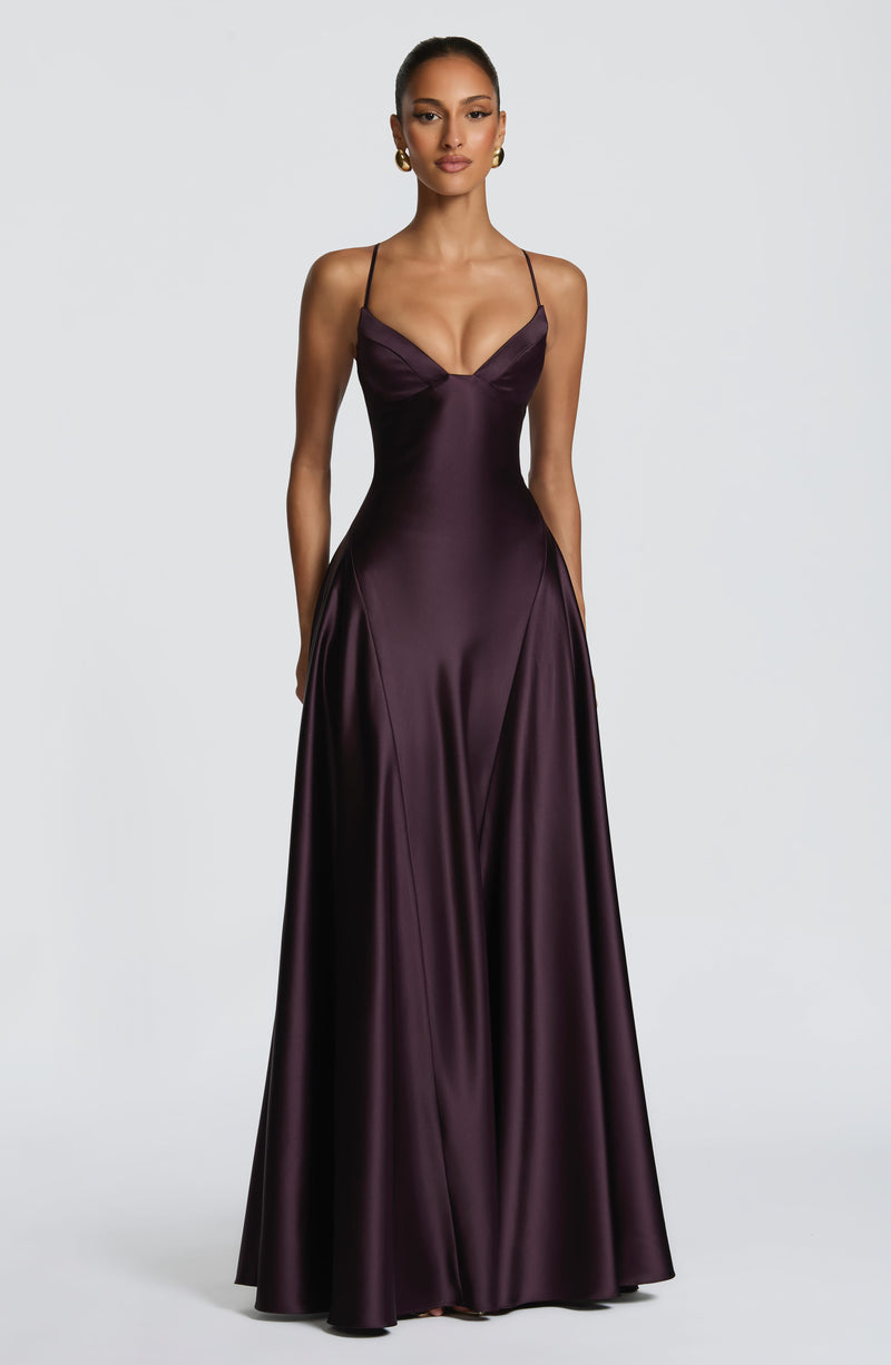 bridesmaid dresses knoxville tn Buy Asterin Maxi Dress - Plum